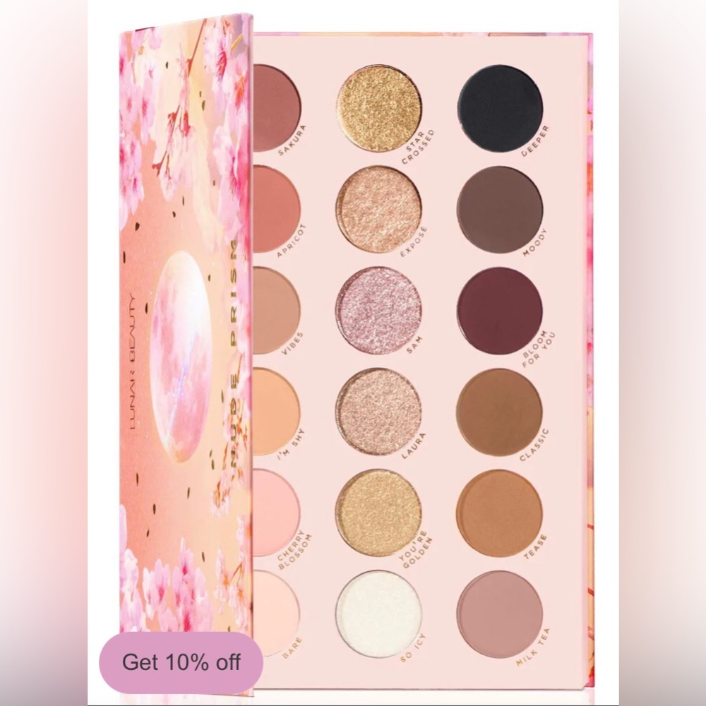 Lunar Beauty Nude Prism Eyeshadow Palette